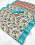 Vasthrlay Tussar Handloom Printed