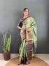 Vasthrlay Kanjivaram Blouse Traditional Pistablue
