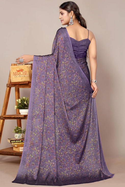 Vasthrlay Fashion Chiffon Printed Ethnic Wear
