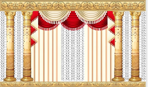 Backdropon Decorative Background Backdrop Curtain for Decoration
