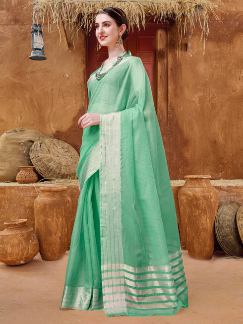 Vasthrlay Green Saree