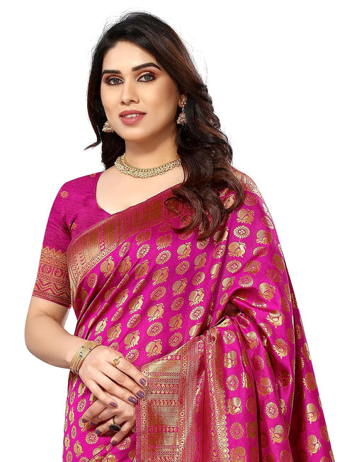 Vasthrlay Kanjivaram Banarasi Paithani Unstitched Ethnic Wear
