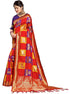 Vasthrlay Banarasi Printed Unstitched Saree