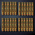 Saudeep India Brocade Lace Decorated Wooden LED Dandiya Sticks