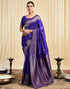 Vasthrlay Womens Banarasi Jacquard Sky Blue Saree