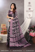 Vasthrlay Fashion Chiffon Printed Navy Ethnic Wear