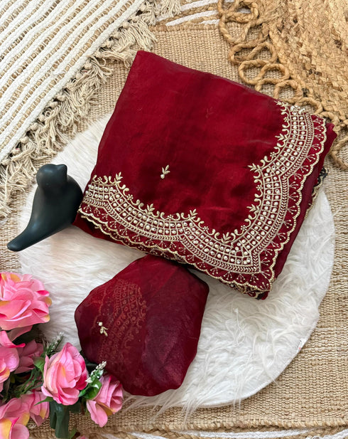 Vasthrlay Embroidery Saree