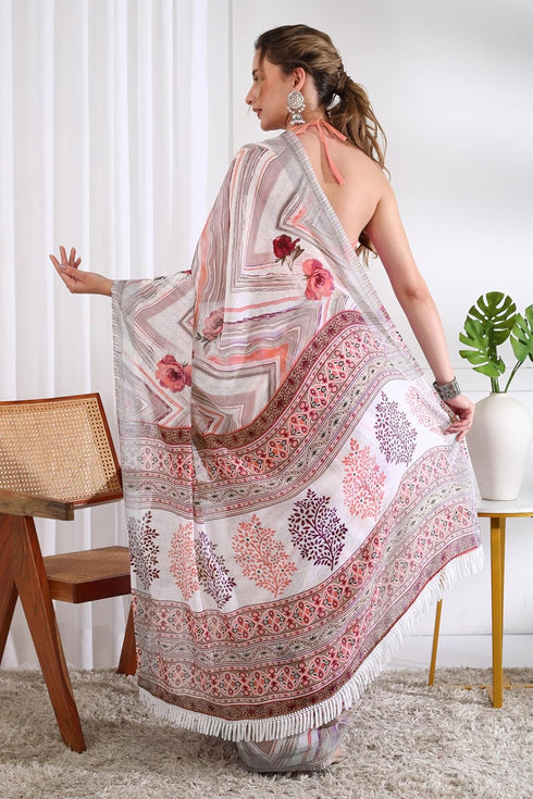 Vasthrlay Fashion Chevron Printed Ethnic Wear