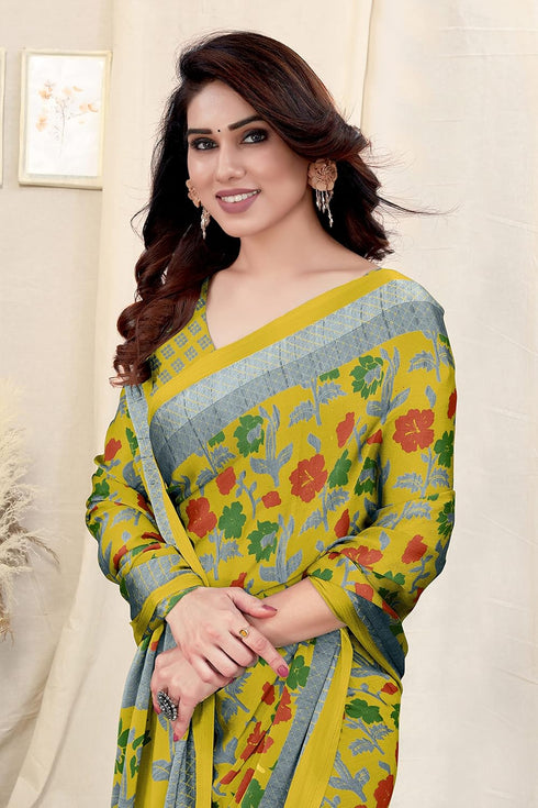Vasthrlay Fashion Chiffon Printed Ethnic Wear