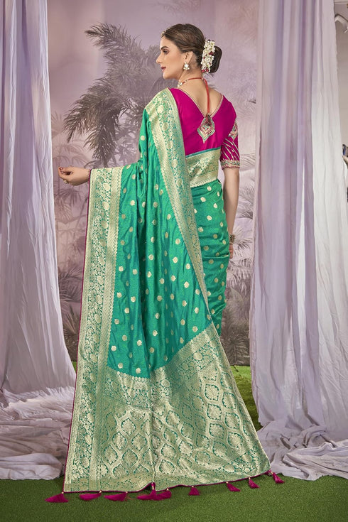 Vasthrlay Banarasi Embroidery Blouse Piece Mn1900