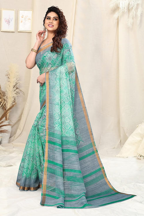 Vasthrlay Fashion Polyester Geometric Dusty Ethnic Wear