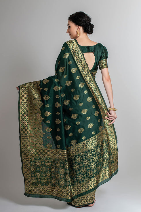 Vasthrlay Magenta Banarasi Designer Saree