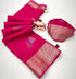 Vasthrlay Bandhani Unstitched Piece Saree