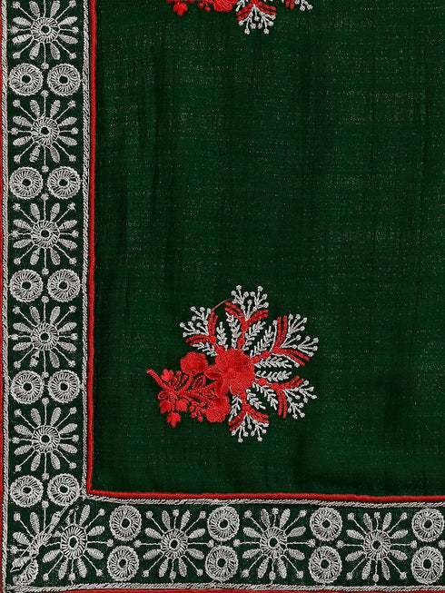 Vasthrlay Vichitra Embroidery Saree