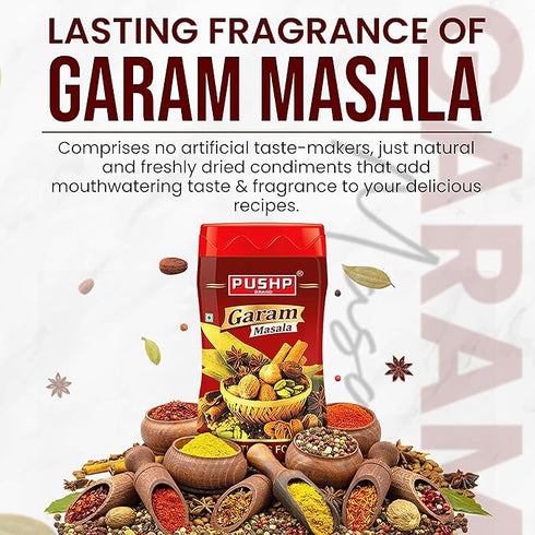 Pushp Brand Garam Masala Jar
