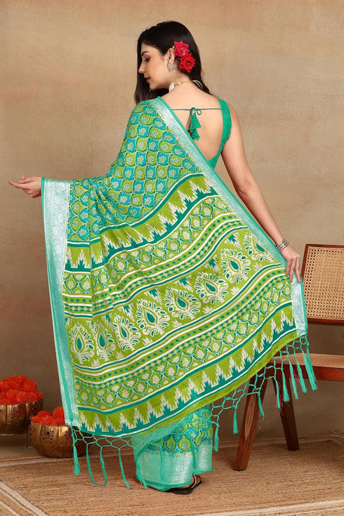 Vasthrlay Fashion Georgette Bandhani Printed Ethnic Wear