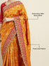 Vasthrlay Embroidery Unstitch Orange Ethnic Wear