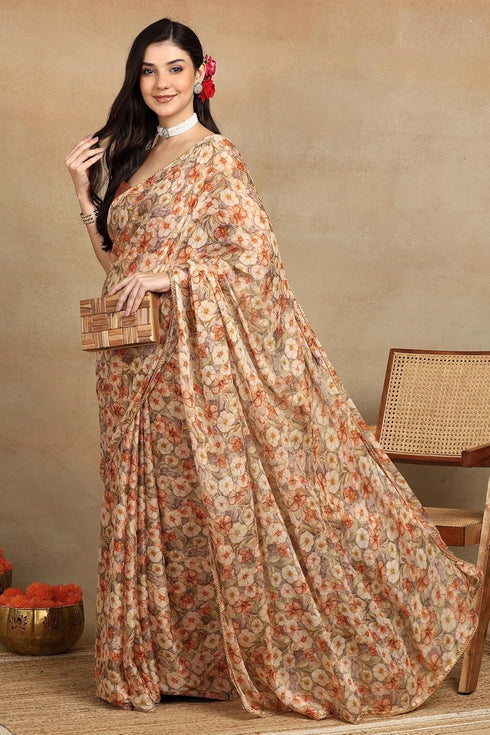 Vasthrlay Fashion Chiffon Printed Ethnic Wear