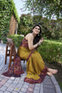 Vasthrlay Fashion Rhinestone Embellished Black Ethnic Wear