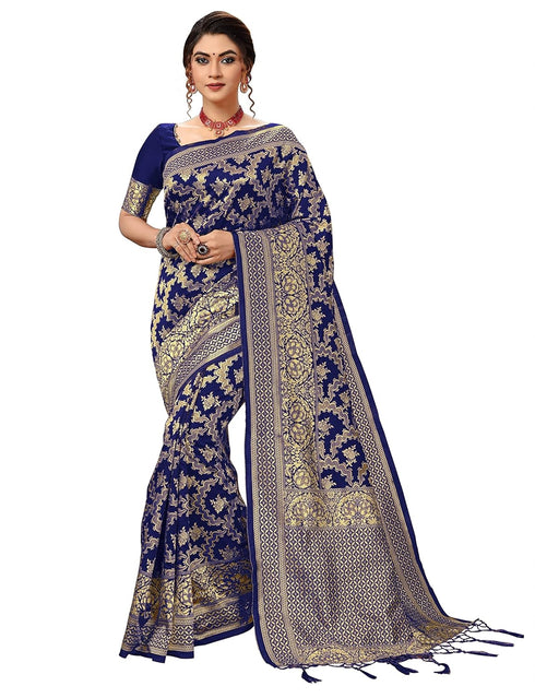 Vasthrlay Tassel Banarasi Blouse Ethnic Wear