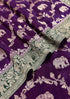 Vasthrlay Banarasi Elephant Unstitched Saree