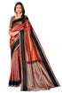 Vasthrlay Banarasi Brown Ethnic Wear