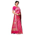 Vasthrlay Pink Kanjivaram Unstitched Saree