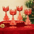 TIED RIBBONS Set of 4 Christmas Candle Holder