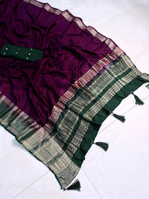 Vasthrlay Silk Saree Linning