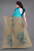Vasthrlay Fashion Chiffon Printed Grey Ethnic Wear
