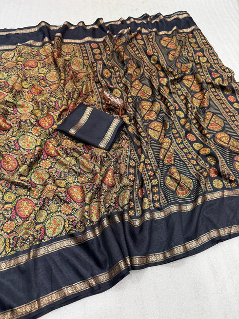 Vasthrlay Tussar Silk Saree