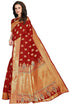 Vasthrlay Banarasi W Maroon Ethnic Wear