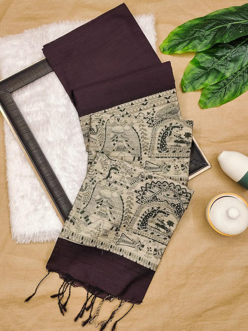 Vasthrlay Tussar Saree Bordar