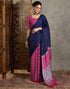 Vasthrlay Printed Tassels Unstitched Maroon Saree