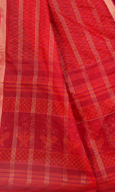 Vasthrlay Cotton Printed Green Saree