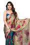Vasthrlay Fashion Chiffon Printed Grey Ethnic Wear