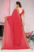 Vasthrlay Fashion Georgette Bandhej Red Ethnic Wear
