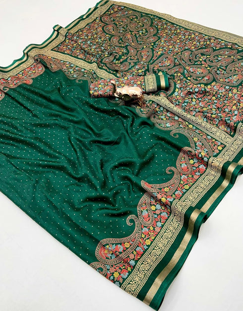 Vasthrlay Kashmiri Print Saree