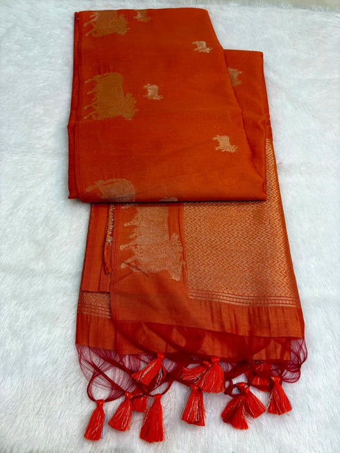 Vasthrlay Tussar Kalamkari