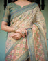 Vasthrlay Handloom Printed Tassels Saree
