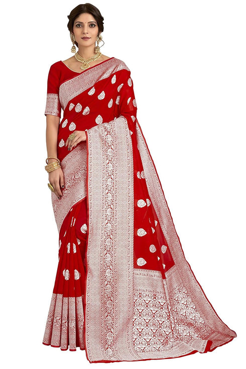 Vasthrlay Banarasi Gs Peach Ethnic Wear