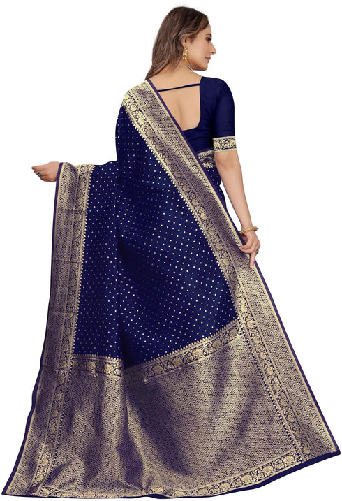 Vasthrlay Purple Kanjivaram Saree