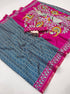 Vasthrlay Kalamkari Beautiful Navy Blue