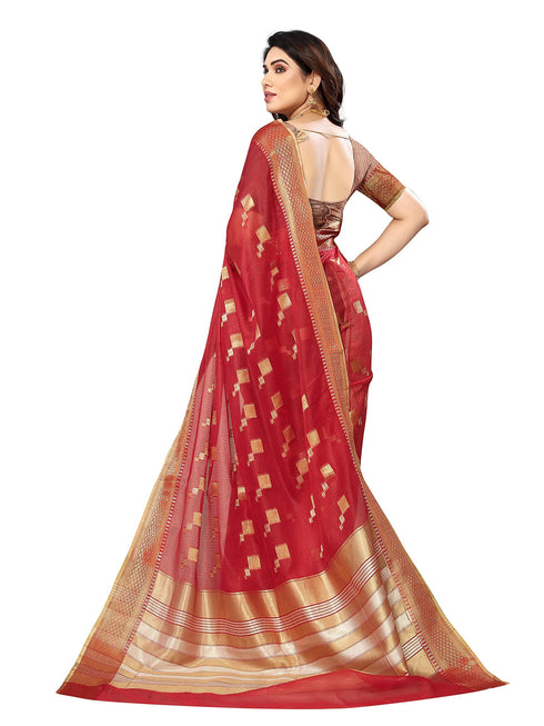 Vasthrlay Jacquard Unstitched Saree