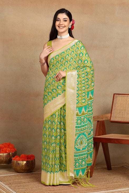 Vasthrlay Fashion Georgette Bandhani Printed Ethnic Wear