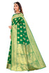 Vasthrlay Banarasi Green Ethnic Wear