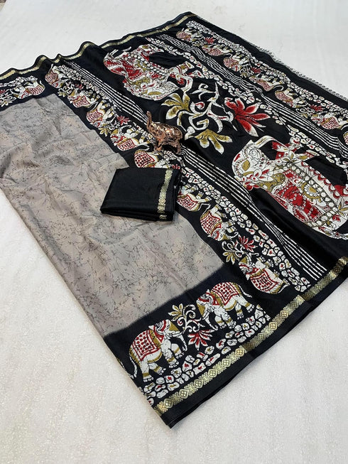 Vasthrlay Ghicha Kalamkari Print
