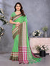 VasthrlayUnstitched Double Line Orange Free Ethnic Wear
