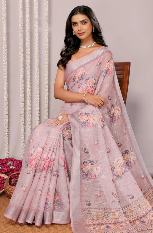 Vasthrlay Cotton Printed Saree