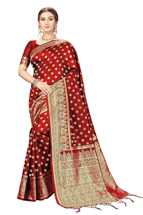 Vasthrlay Jacquard Stitched Blouse Ethnic Wear